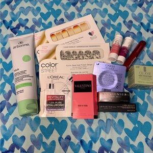 various beauty products